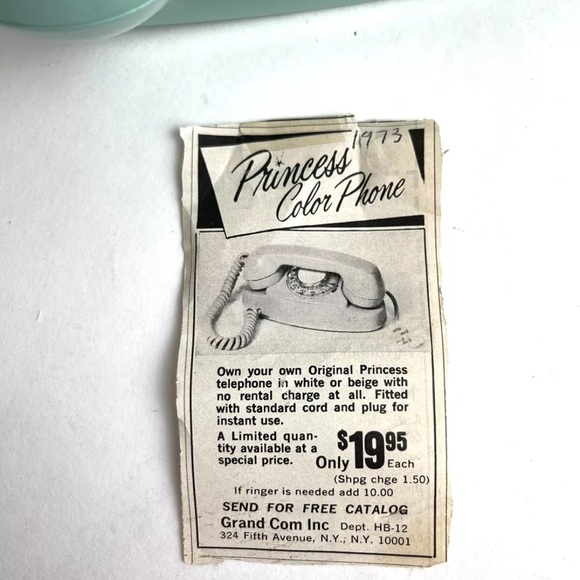 Vtg Rotary Dial Telephone Desk Phone Stromberg Carlson TEAL Princess Color READ - Picture 3 of 11